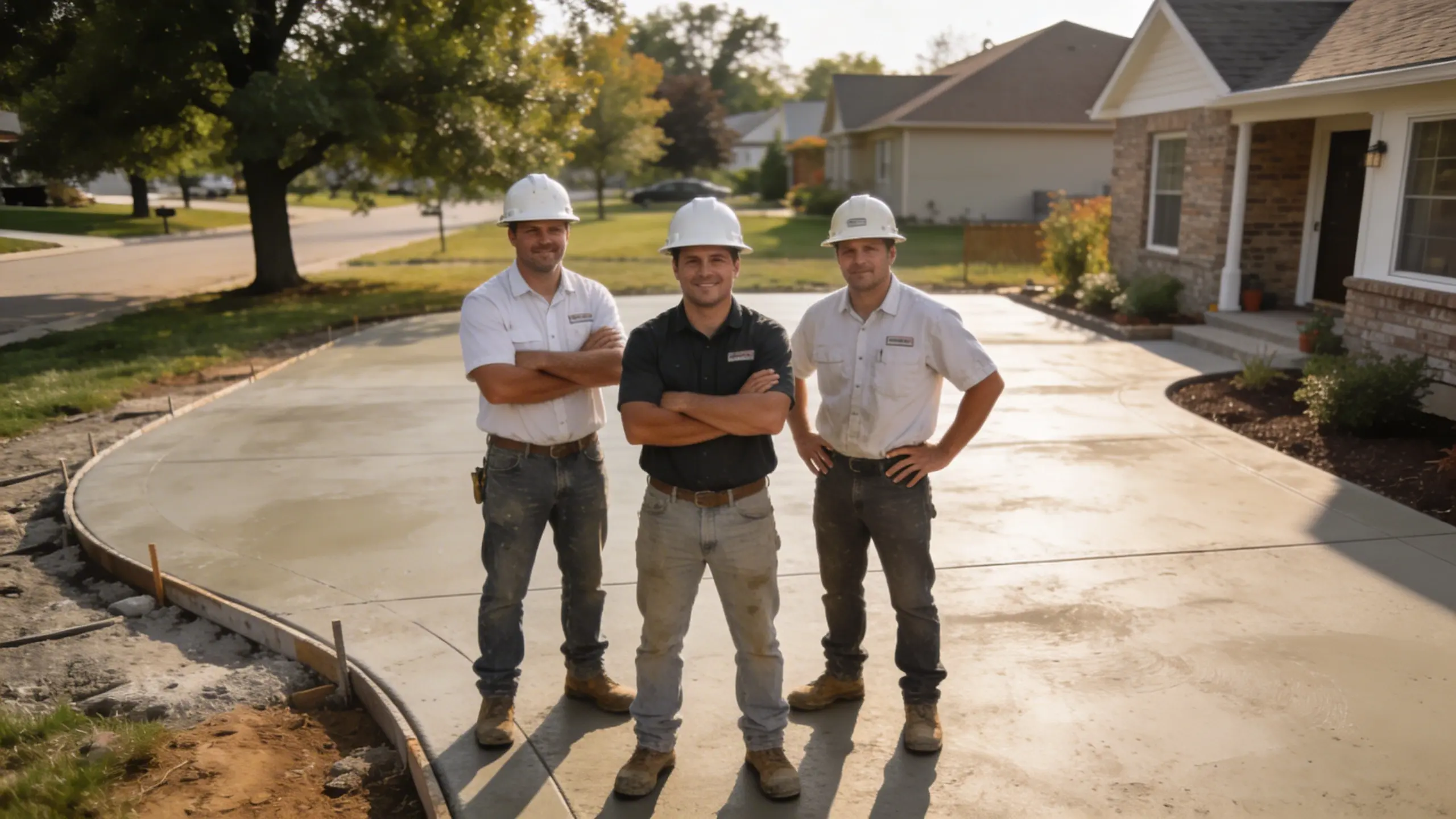 Joliet Concrete Co. crew on a job site
